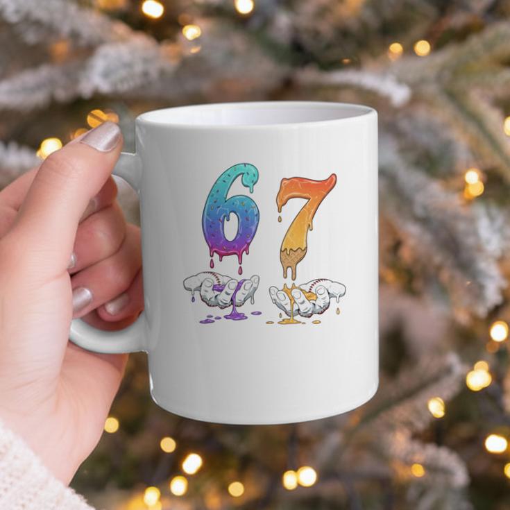 67 Meme Baseball Kids Girls Humor Number 6 7 Graphic Print Coffee Mug 67 Meme Baseball Kids Girls Humor Number 6 7 Graphic Print Coffee Mug