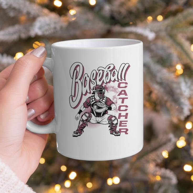 Baseball Catcher Gear Home Plate Graphic Print Coffee Mug