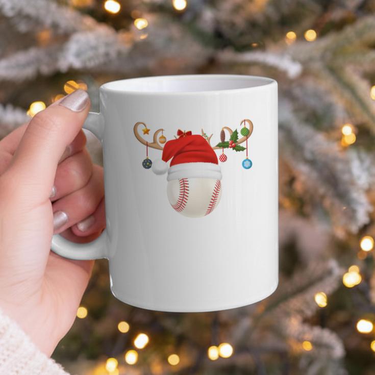 Baseball Christmas Reindeer Santa Hat Sports Player Xmas Graphic Print Coffee Mug Baseball Christmas Reindeer Santa Hat Sports Player Xmas Graphic Print Coffee Mug