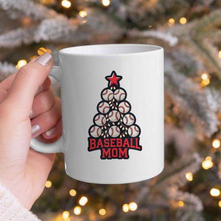 Baseball Christmas Tree Proud Baseball Mom Tee Graphic Print Coffee Mug