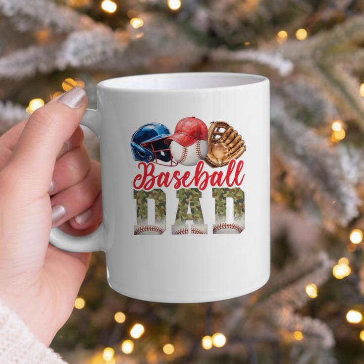 Baseball Dad Camo Father's Day Baseball Stuff Men Premium Graphic Print Coffee Mug