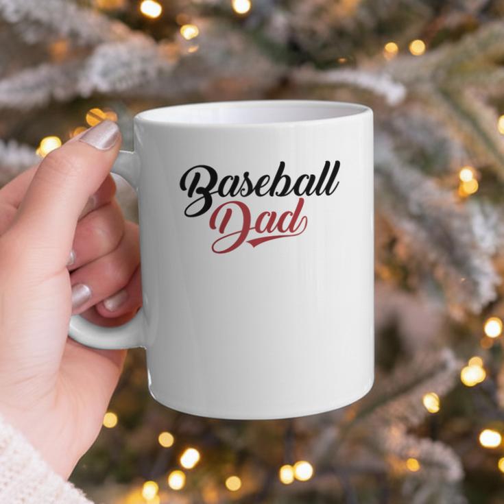Baseball Dad Script Raglan Baseball Tee Graphic Print Coffee Mug