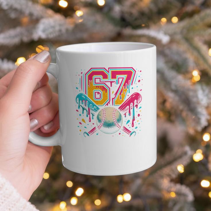 Baseball Drip 6 7 Number 67 Six Seven Meme Boys Kids Graphic Print Coffee Mug Baseball Drip 6 7 Number 67 Six Seven Meme Boys Kids Graphic Print Coffee Mug