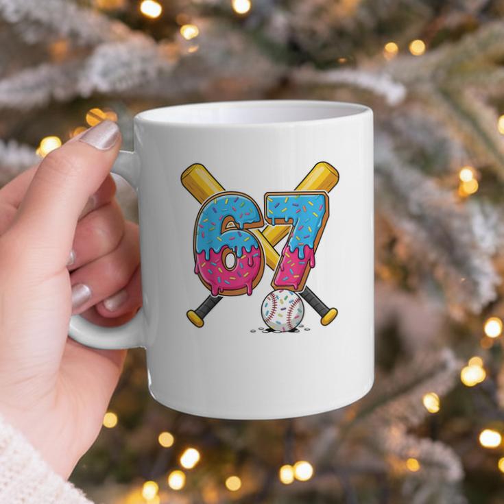 Baseball Drip Number 67 Player 67th Birthday Meme Gen Alpha Graphic Print Coffee Mug