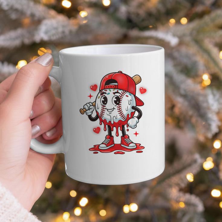 Baseball Ice Cream Valentine Dripping Game Day Men Boys Kids Graphic Print Coffee Mug