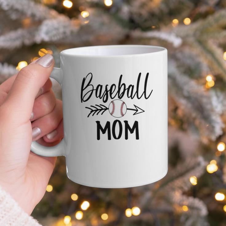 Baseball Mom Cute Arrow Father's Mother's Xmas Day Graphic Print Coffee Mug