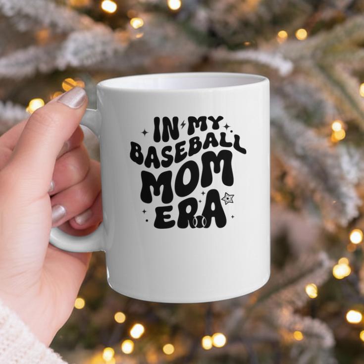 In My Baseball Mom Era Groovy Graphic Print Coffee Mug