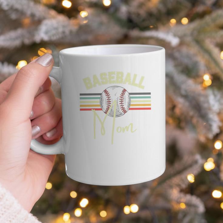 BASEBALL MOM Fun RETRO LOOK Premium Graphic Print Coffee Mug