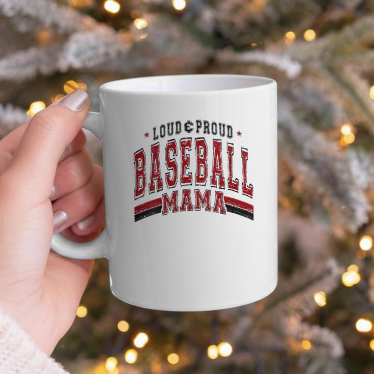 Baseball Mom Baseball Mama Mother's Day Red Loud Proud Graphic Print Coffee Mug