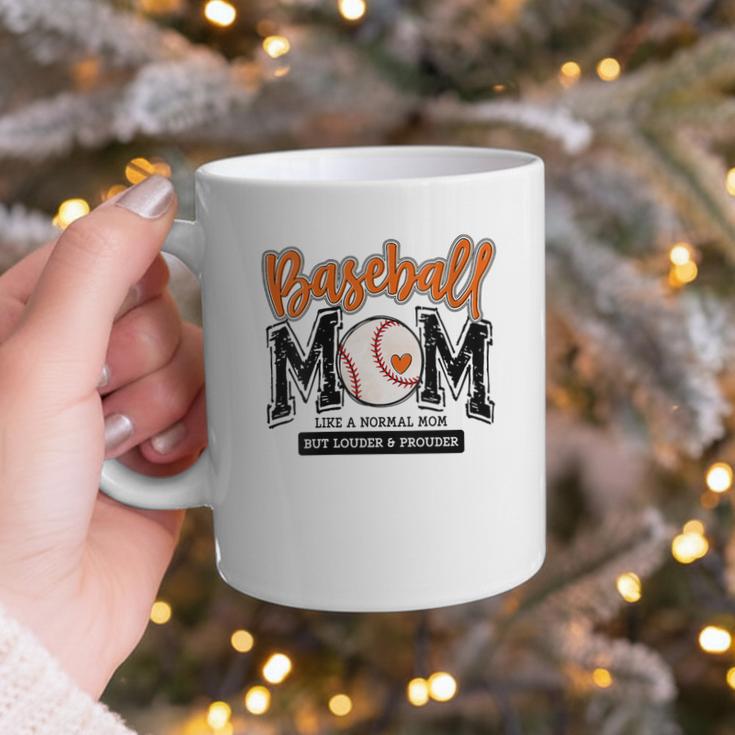 Baseball Mom Orange Varsity Baseball Mama Cute Mother's Day Graphic Print Coffee Mug
