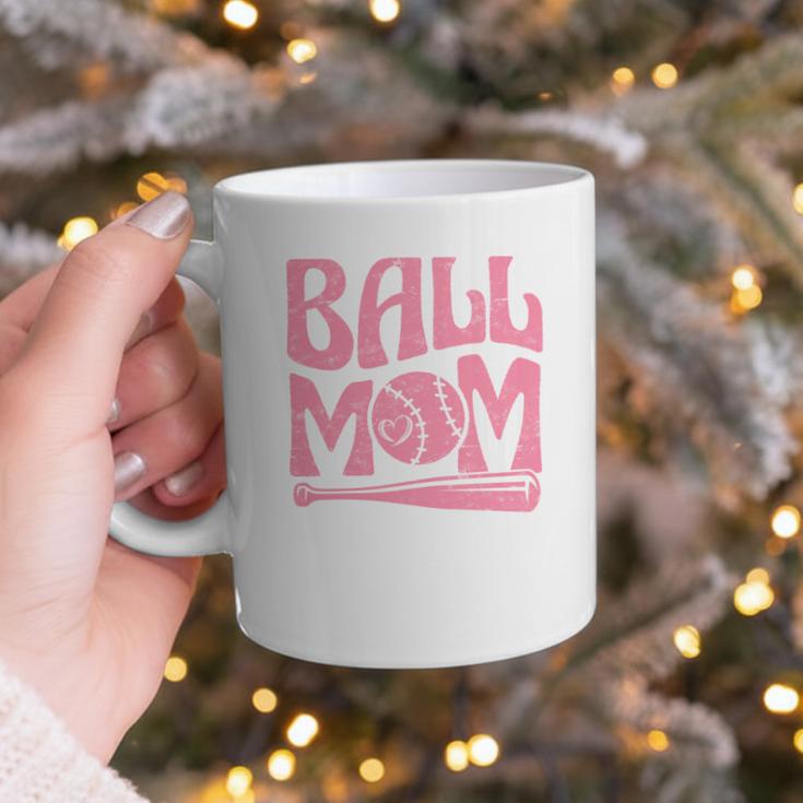 Baseball Mom Pride Heart And Bat Love Game Day Graphic Print Coffee Mug