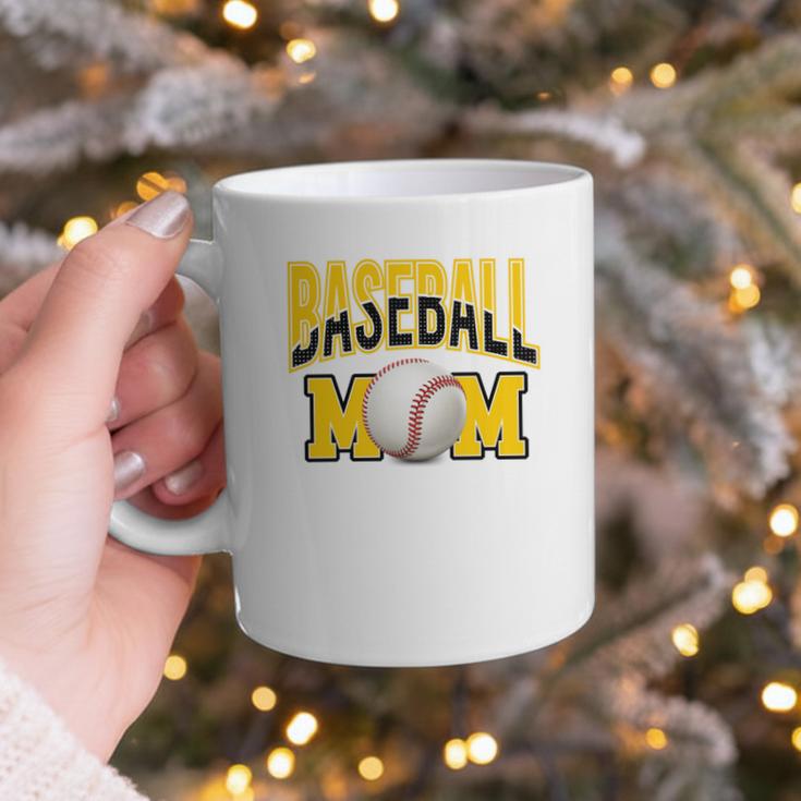 Baseball Mom Sports Mom Yellow Graphic Print Coffee Mug