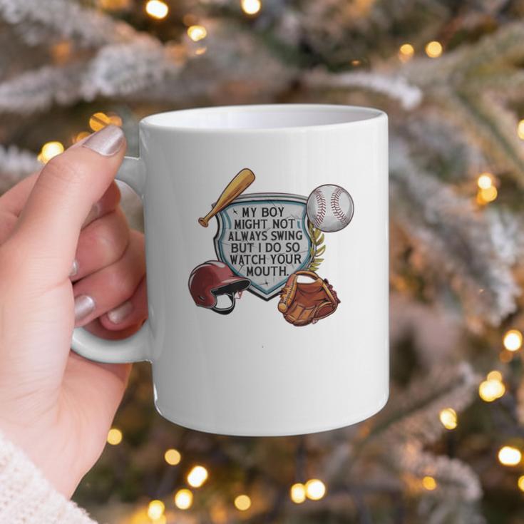 My Boy Might Not Always Swing Baseball Mom Premium Graphic Print Coffee Mug My Boy Might Not Always Swing Baseball Mom Premium Graphic Print Coffee Mug