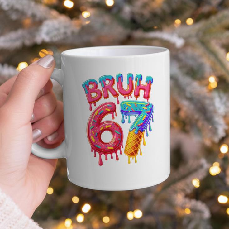 Bruh 67 Baseball Drip Number 67 Player 67th Birthday Graphic Print Coffee Mug