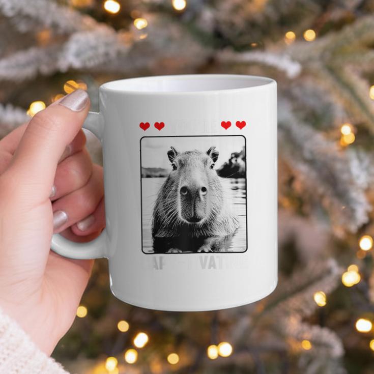 Capybara Love Valentines Day Cute Animal Hearts Raglan Baseball Tee Graphic Print Coffee Mug