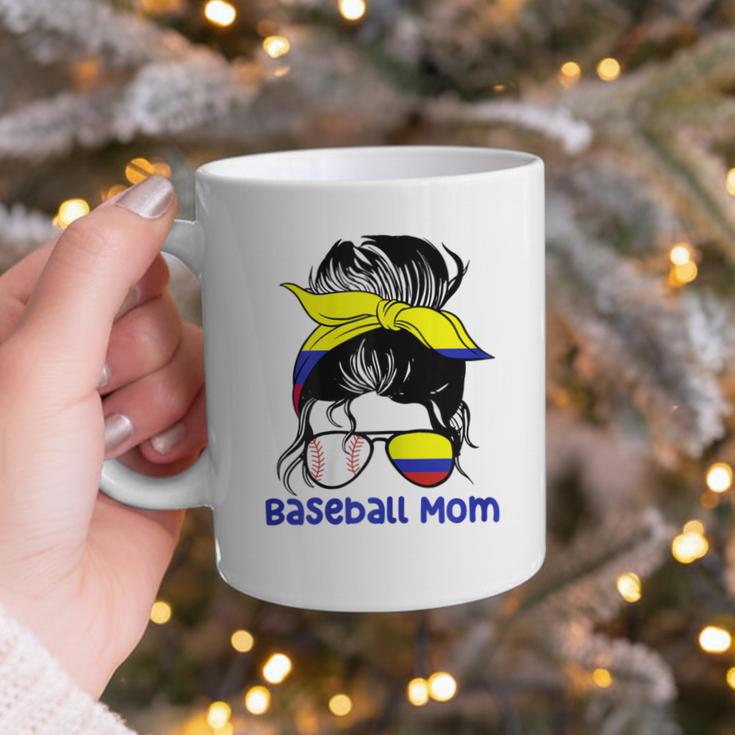 Colombia Baseball Mom Messy Bun Graphic Print Coffee Mug Colombia Baseball Mom Messy Bun Graphic Print Coffee Mug