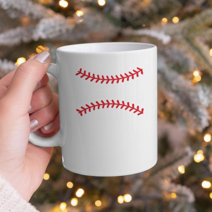 Cute Baseball Mom Laces Little League Women's Mother's Day Graphic Print Coffee Mug Cute Baseball Mom Laces Little League Women's Mother's Day Graphic Print Coffee Mug