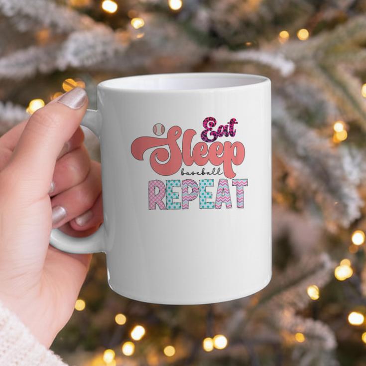 Eat Sleep Baseball Repeat Baseball Moms Graphic Print Coffee Mug Eat Sleep Baseball Repeat Baseball Moms Graphic Print Coffee Mug