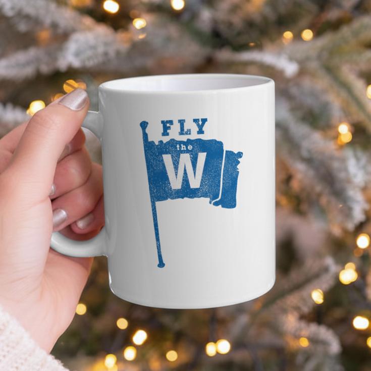 Fly The W Chicago Baseball Winning Flag Distressed Premium Tri-Blend Graphic Print Coffee Mug Fly The W Chicago Baseball Winning Flag Distressed Premium Tri-Blend Graphic Print Coffee Mug