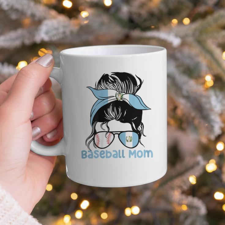 Guatemala Baseball Mom Messy Bun Graphic Print Coffee Mug