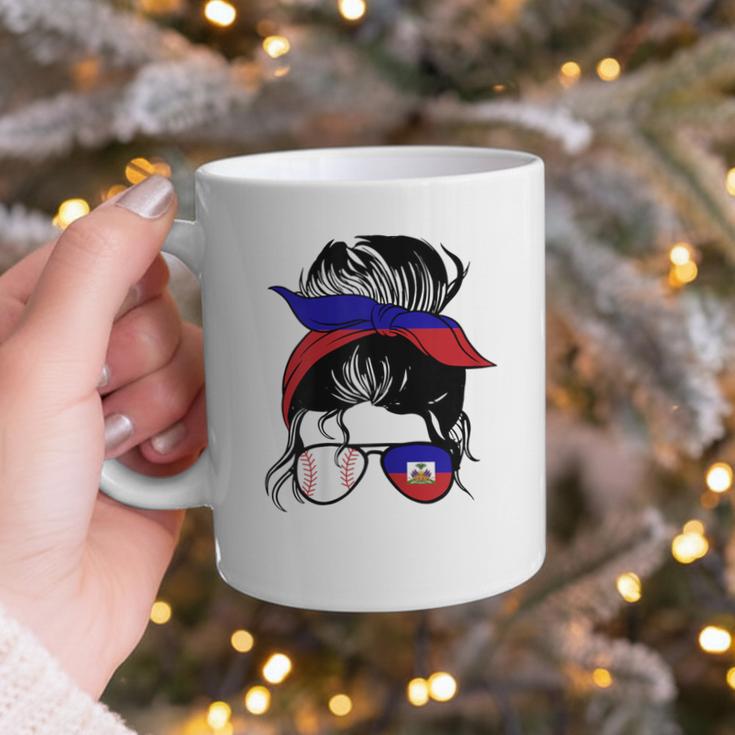 Haitian Baseball Mom Haiti Flag Baseball Girl Graphic Print Coffee Mug Haitian Baseball Mom Haiti Flag Baseball Girl Graphic Print Coffee Mug