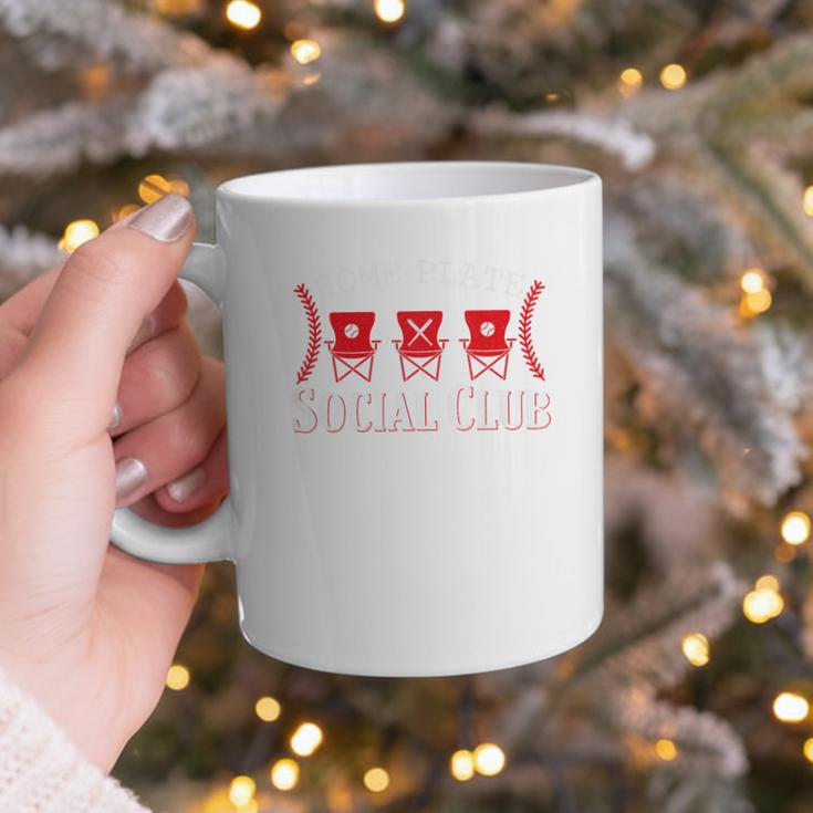 Home Plate Social Club Softball Season Baseball Mom Premium Graphic Print Coffee Mug