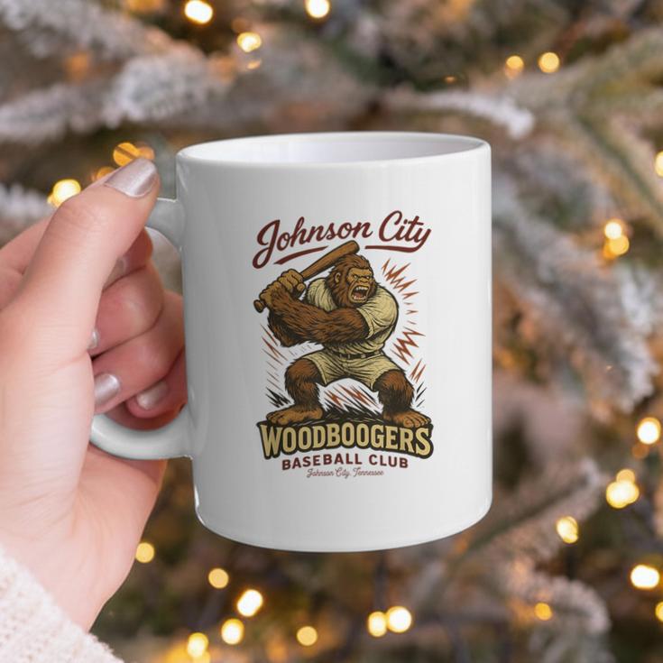 Johnson City Woodboogers Retro Baseball Club Graphic Print Coffee Mug