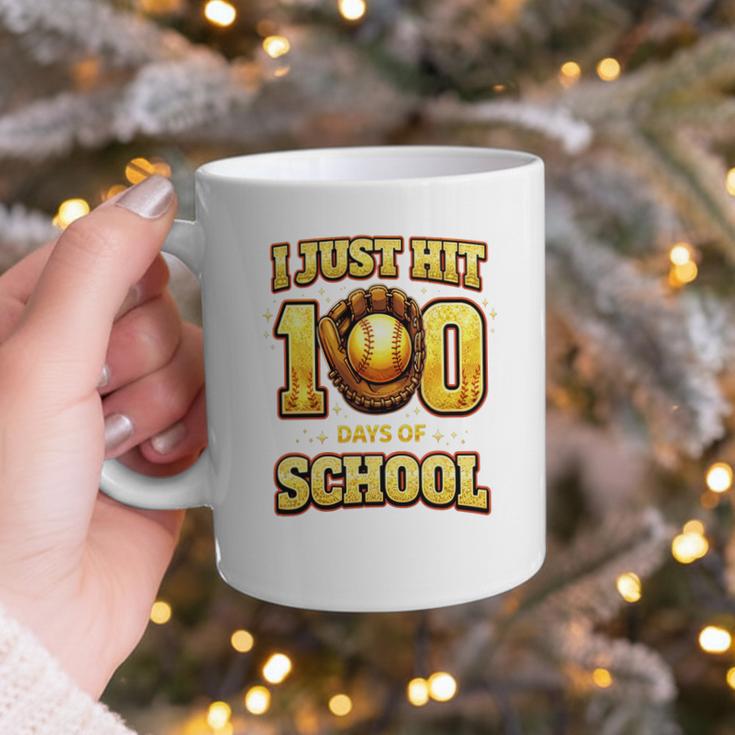 I Just Hit 100 Days Of School Baseball Boys Kids 100th Day Graphic Print Coffee Mug I Just Hit 100 Days Of School Baseball Boys Kids 100th Day Graphic Print Coffee Mug