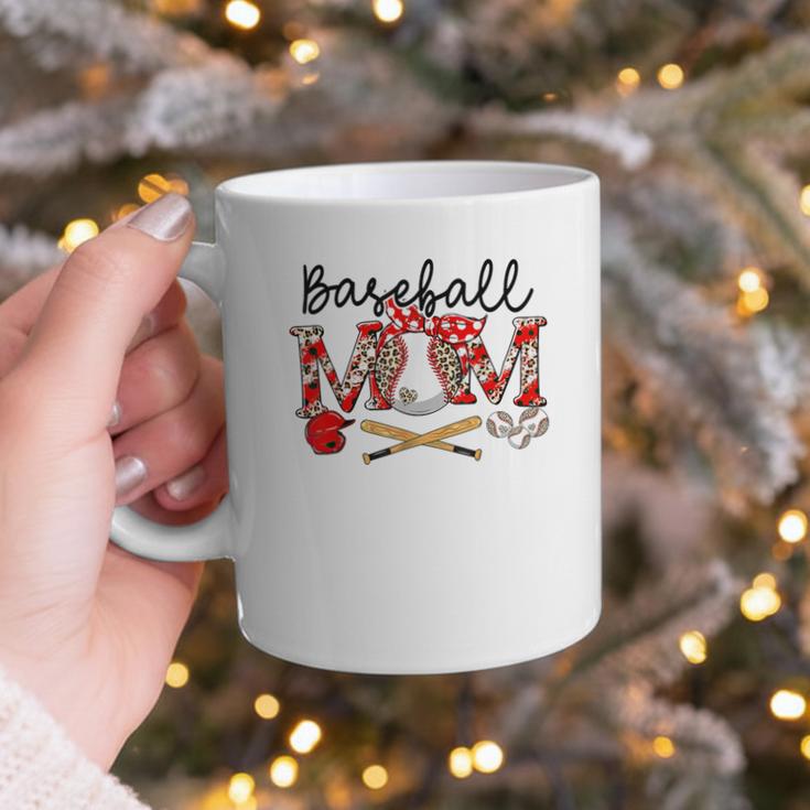 Leopard Baseball Mom Game Day Vibes Mother's Day Graphic Print Coffee Mug