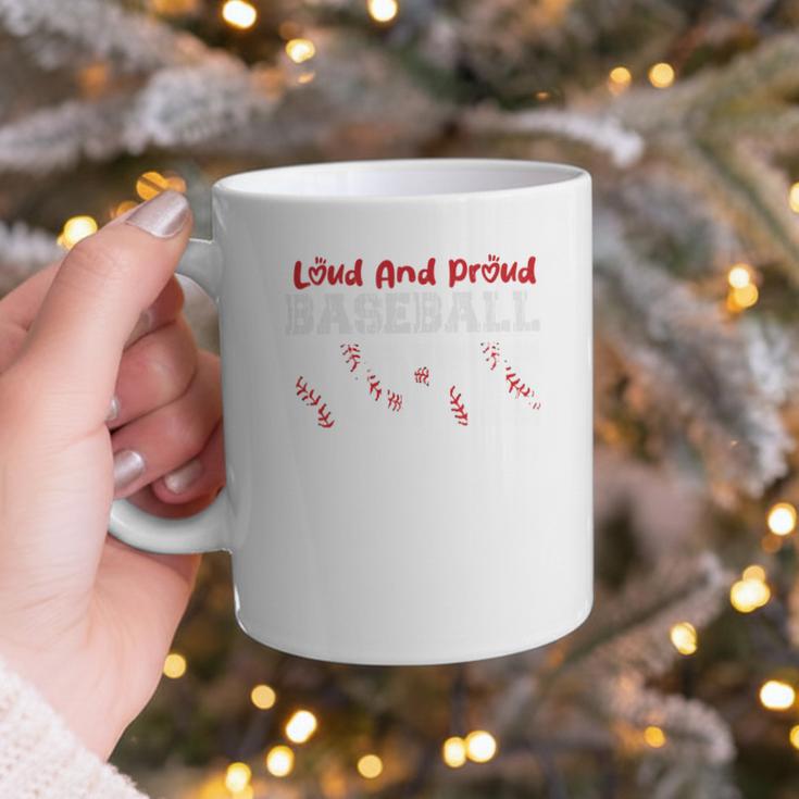 Loud And Proud Baseball Auntie Baseball Mom Heart Graphic Print Coffee Mug Loud And Proud Baseball Auntie Baseball Mom Heart Graphic Print Coffee Mug