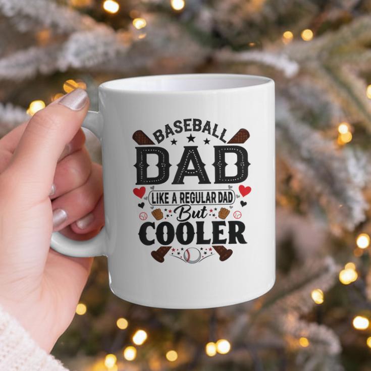 Men Baseball Dad Like a Regular Dad But Cooler Graphic Print Coffee Mug Men Baseball Dad Like a Regular Dad But Cooler Graphic Print Coffee Mug