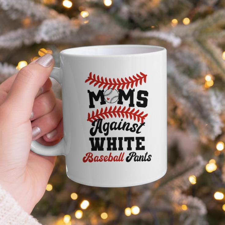 Moms Against Baseball Pants Baseball Mom Joke Graphic Print Coffee Mug