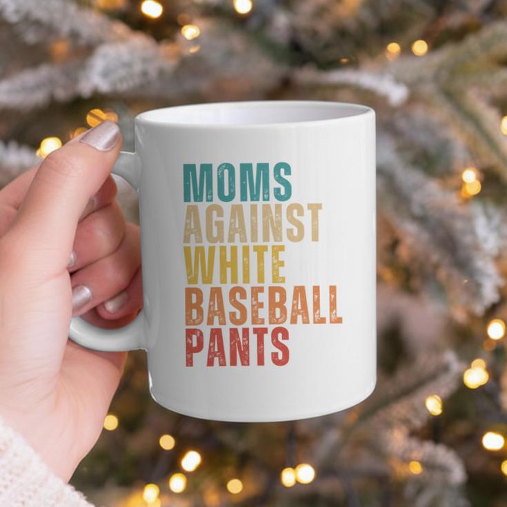 Moms Against Baseball Pants Baseball Mom Retro Graphic Print Coffee Mug Moms Against Baseball Pants Baseball Mom Retro Graphic Print Coffee Mug