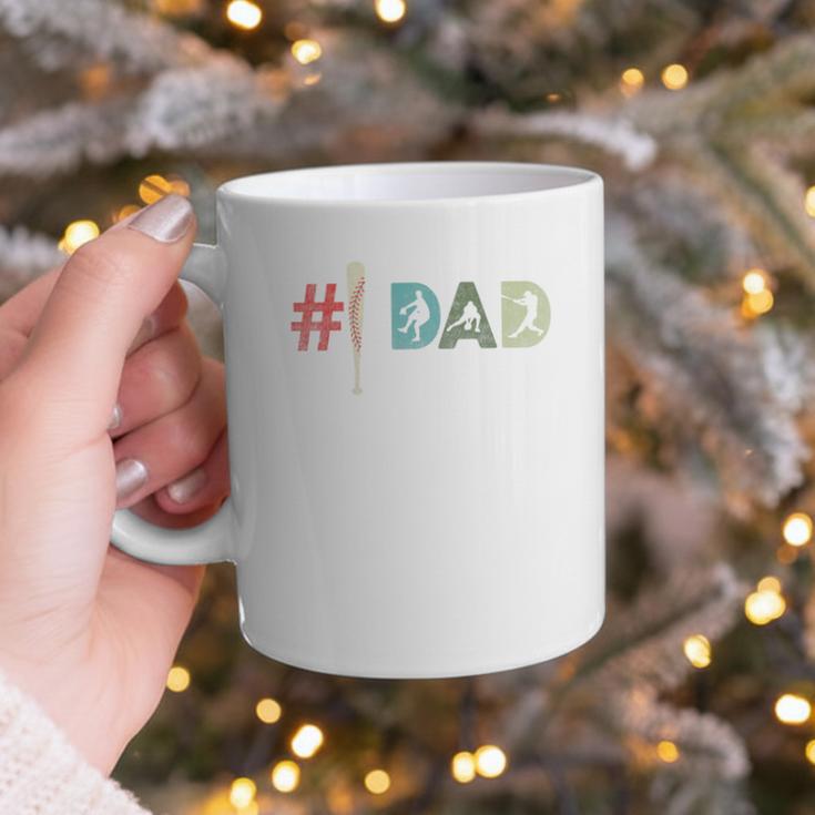 Number One Baseball Dad Father's Day Baseball Player Dad Premium Graphic Print Coffee Mug