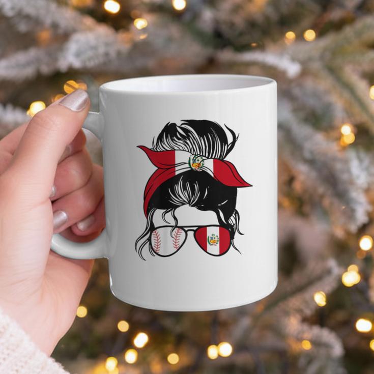 Peruvian Baseball Mom Peru Flag Baseball Girl Graphic Print Coffee Mug Peruvian Baseball Mom Peru Flag Baseball Girl Graphic Print Coffee Mug