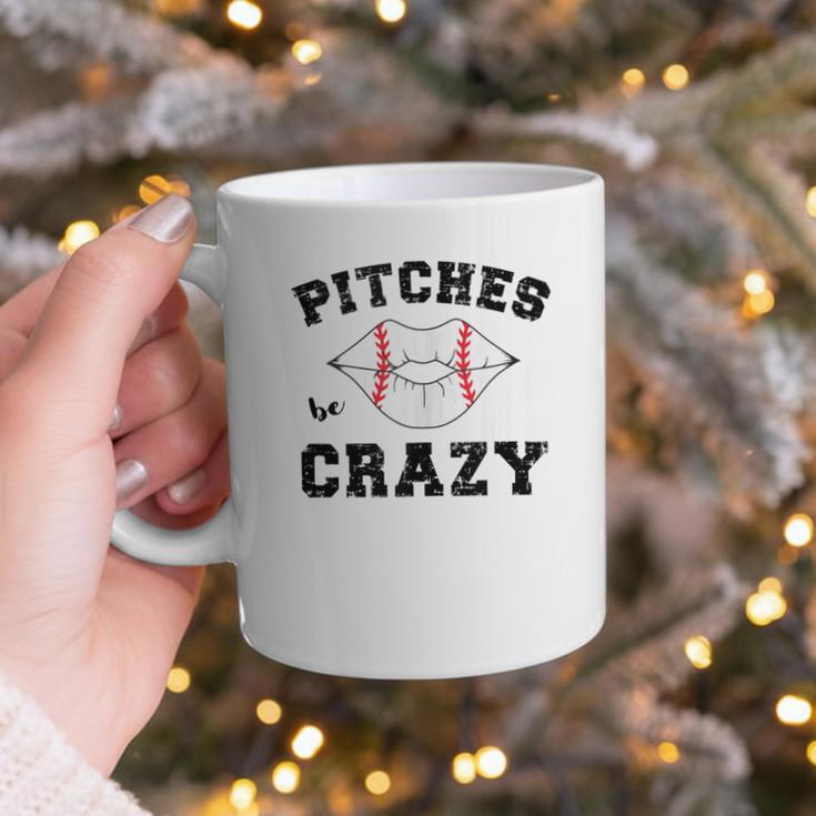 Pitches Be Crazy Baseball Moms Softball Players Hey Batter Graphic Print Coffee Mug Pitches Be Crazy Baseball Moms Softball Players Hey Batter Graphic Print Coffee Mug