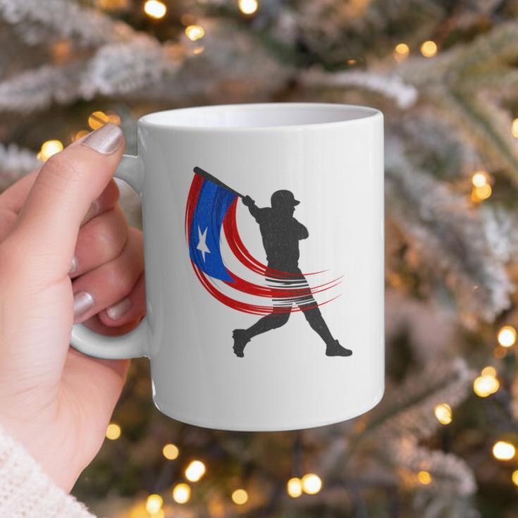 Puerto Rico Baseball Flag Player Boricua Heritage Sports Graphic Print Coffee Mug Puerto Rico Baseball Flag Player Boricua Heritage Sports Graphic Print Coffee Mug
