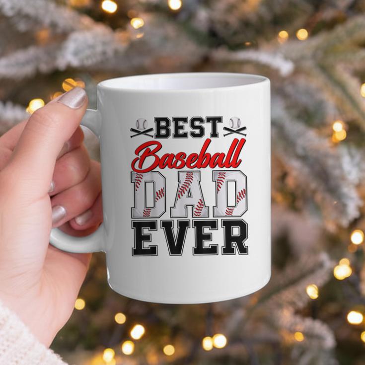 Retro Best Baseball Dad Ever Daddy Happy Fathers Day Men Graphic Print Coffee Mug