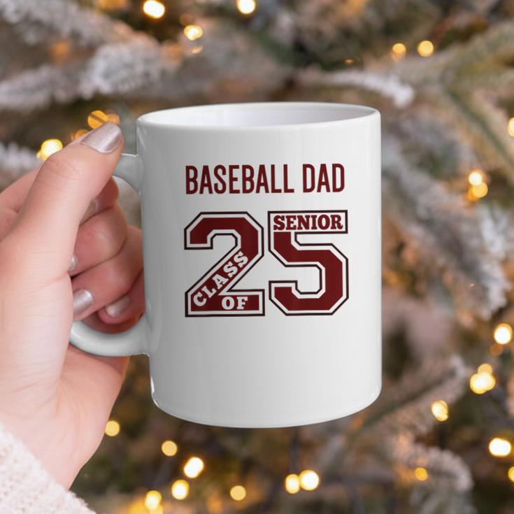 SENIOR BASEBALL DAD 2025 MAROON BASEBALL DAD SENIOR 25 4 Graphic Print Coffee Mug