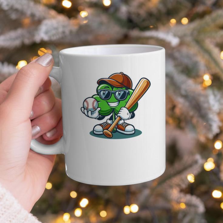 Shamrock Baseball St Patrick's Day Kids Boys Toddlers Premium Tri-Blend Graphic Print Coffee Mug