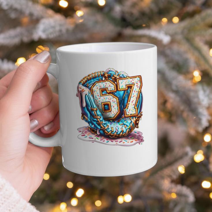 Six Seven Baseball Lifestyle 67 Meme Gen Alpha Slang Premium Tri-Blend Graphic Print Coffee Mug