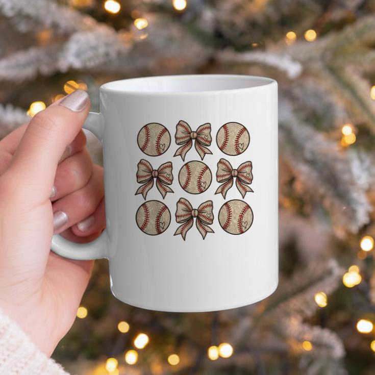 Soccer Bow Game Day Baseball Coquette Bow Women Girls Graphic Print Coffee Mug