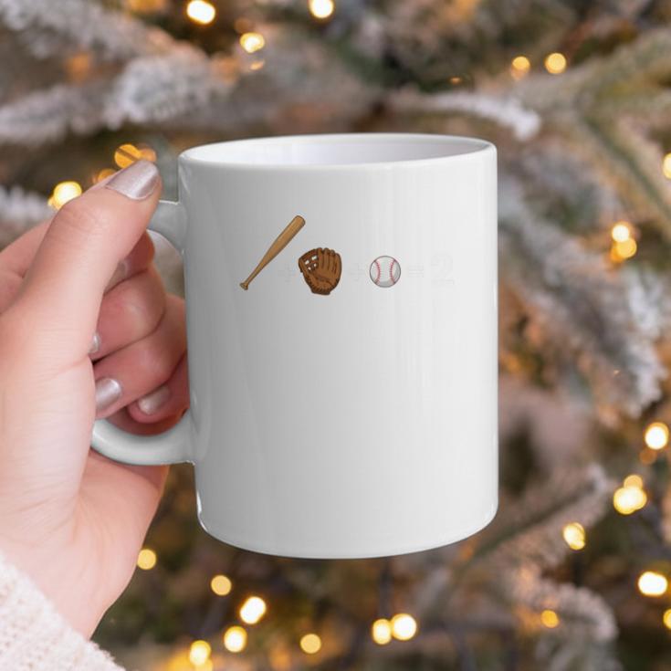 Sports Math Equation Baseball Bat Ball Glove Graphic Teacher Graphic Print Coffee Mug