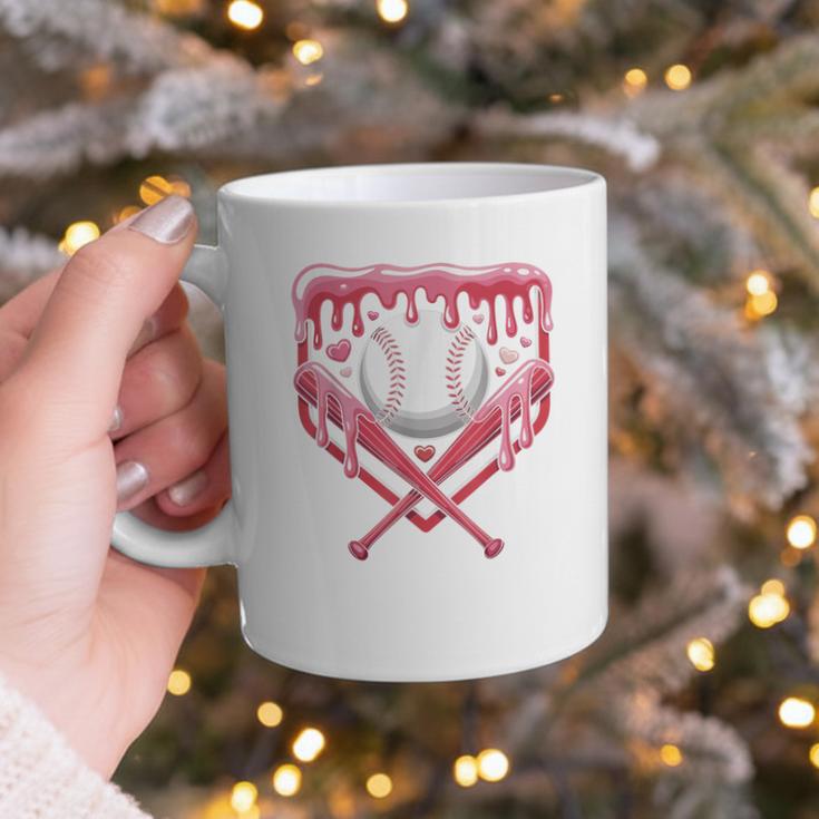 Valentines Baseball Boys Ice Cream Drip Heart Youth Kids Graphic Print Coffee Mug