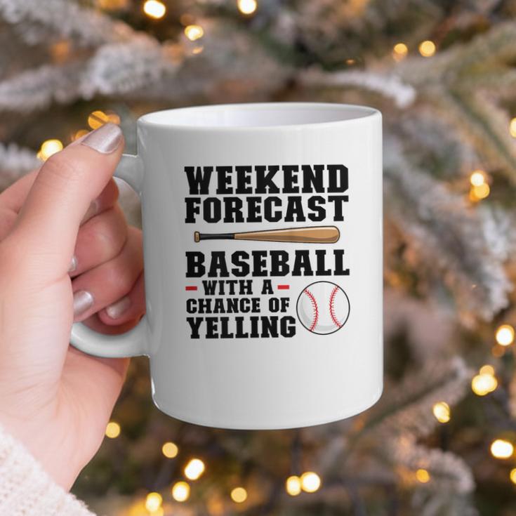 Weekend Forecast Baseball Baseball Mom Graphic Print Coffee Mug Weekend Forecast Baseball Baseball Mom Graphic Print Coffee Mug