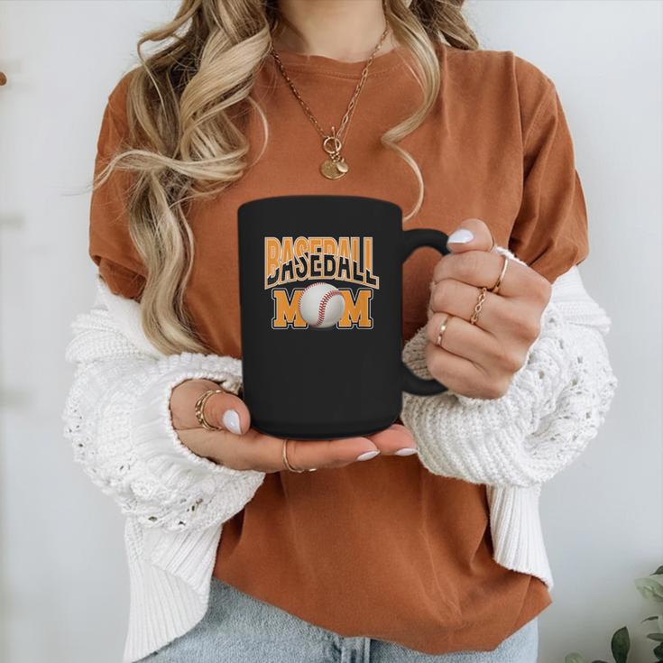 Baseball Mom Sports Orange Graphic Print Coffee Mug