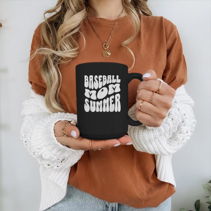 Retro Baseball Mom Summer Groovy Appreciation Graphic Print Coffee Mug Retro Baseball Mom Summer Groovy Appreciation Graphic Print Coffee Mug