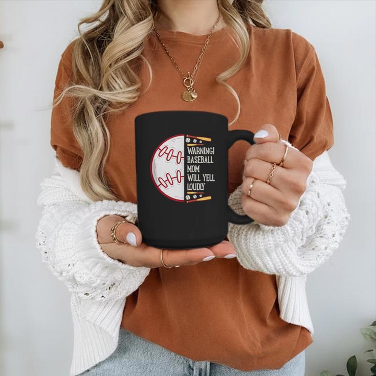 Warning Baseball Mom Will Yell Loudly Graphic Print Coffee Mug Warning Baseball Mom Will Yell Loudly Graphic Print Coffee Mug