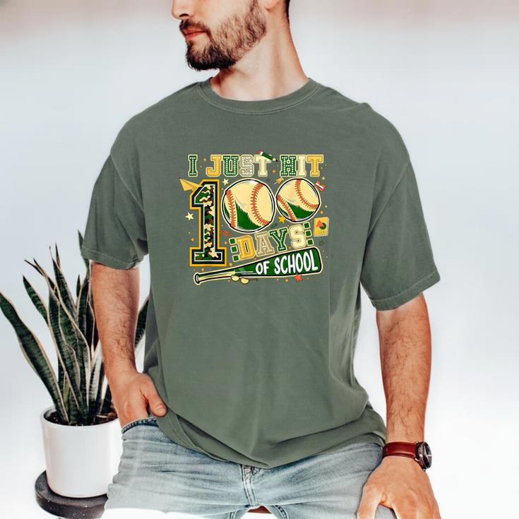 100 Days Of School Baseball I Just Hit 100 Days Boy COUNSELO Men's Comfort Colors T-Shirt
