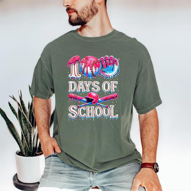 100 Days Of School Baseball Lover Donut Drip Boy Girl Men's Comfort Colors T-Shirt